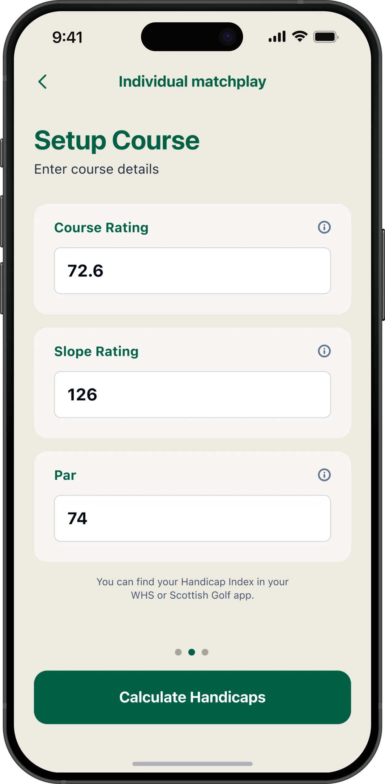Course selection